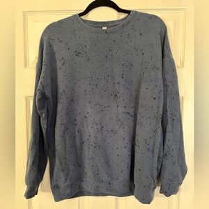 Athleta Crewneck in Blue Speckle